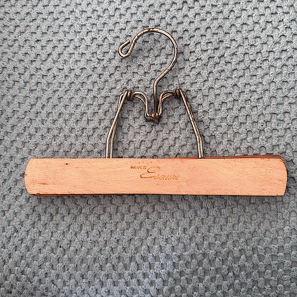 Vintage Nevco Esquire Wooden Pants or Skirt Hanger